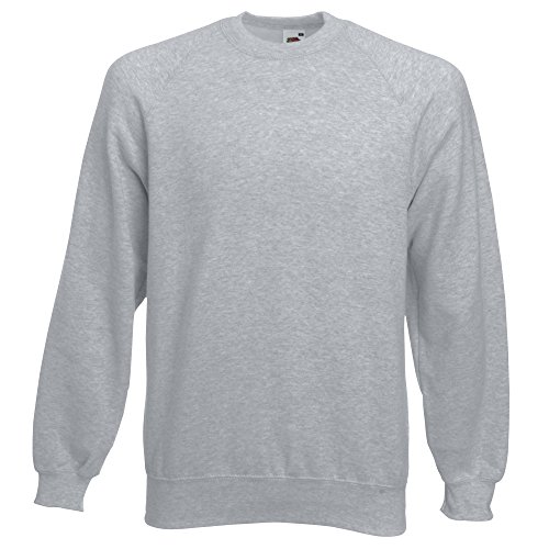 Fruit of the Loom Mens Setin Sweatshirt Jumper Heather 3XL