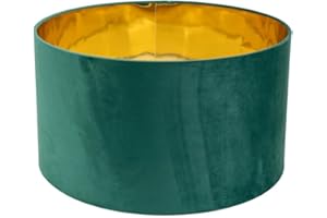 ValueLights | Reni Large Pendant Shade with Green Velvet & Gold Inner | Shades, Home Décor & Improvement Essential