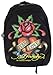 Produktbild Artra Ed Hardy Rucksack Schulrucksack Sportrucksack Freizeitrucksack Multifunktionsrucksack Schulranzen Damen Mädchen Schüler schwarz Jugentliche Kinder Rucksack Kinderrucksack