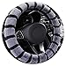 Produktbild Tcbz 38 cm Auto Lenkradbezug Fall Winter Warme Weiche Plüsch Styling Universal Interior Zubehör Automobil Auto Protector,Schwarz