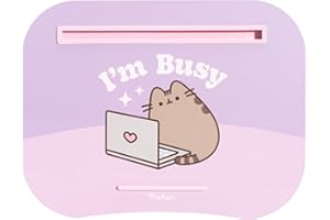 Grupo Erik: Supporto PC Portatile Pusheen | Laptop Stand Kawaii 44 x 34 cm, Supporto Tablet con Cuscino Morbido imbottito come base e Maniglia Laterale, Pusheen Gadget