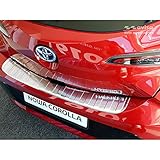 plateado. Avisa 2/35420 - Protector de Borde Trasero para Toyota Corolla XII HB 2019-\'Ribs\'
