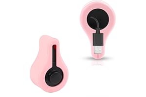 LASUROA Silicone Charger Case for Oura Ring Gen3, 3.54x2.16x1.57in Silicone Charger Cover Heritage Protector Cover Holder Case Charger for Ring Charger Size 6/7/8/9/10/11/12/13 (Pink)