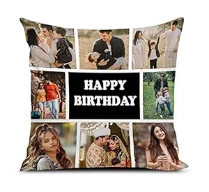 Ship Smart Photo Cushion/Pillow for Gift to Husband,Wife,Mother,Father,Girl, Boy,Best Friend on Birthdays,Valentine,Rakhi with Filler. Size:- 12x12 inches, Colour:- Multi, Style 11