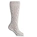 Gaudi-Leathers Trachtenstrümpfe, Socken, Kniestrümpfe mit Zopfmuster in Beige (Beige 090), 45