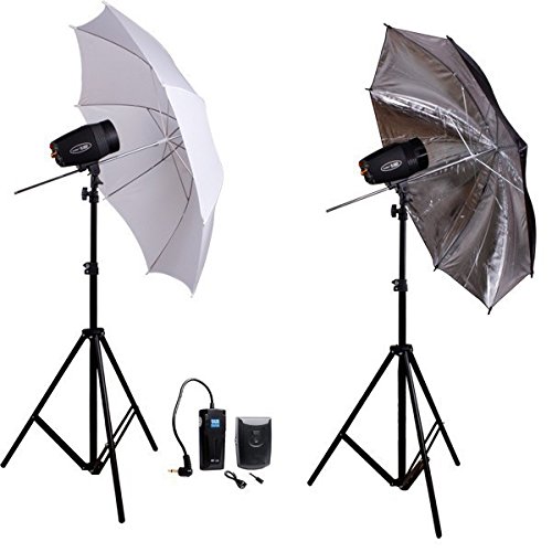 BPS 540W Flash Strobe Lighting Kit + 1.6*3m Non woven Fabrics White Black Green Backdrop Background Stand kit
