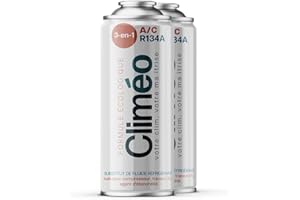 Climéo 3in1 2x400ml Ökologischer Kältemittelersatz mit Dichtmittel R134a/R12 Unabhängiger Klimaanlagenservice