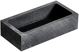 Giilayky Stampo per Lingotti nel Grafite Stampo per Lingotti nel Stampo per Crogiolo per Lingotti nel per Fusione (1000 G / 500 G)