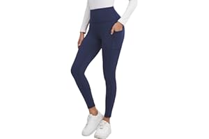 Merlvida Leggins Deportivos Mujer con Bolsillos Mallas Deporte Cintura Alta Opaque Leggings Push Up Elásticos Mayas Deportivas Pantalones Ropa Deporte para Yoga Fitness Gym