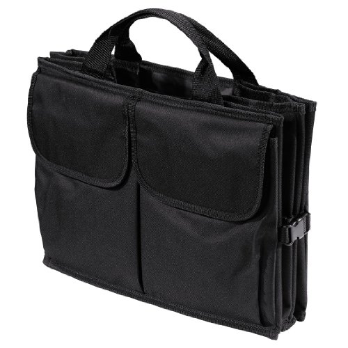 Hama Auto Kofferraumtasche mit Klett, Einkaufstasche faltbar, groß (53 x 38,5 x 27 cm) schwarz - 7