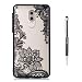 Produktbild Grandoin Huawei Honor 6X Hülle, 2 in 1 Ultra Dünne Schale Luxus Ultra Dünn Weich TPU Bumper Case Silikon Schutzhülle Handy Tasche für Huawei Honor 6X (Schwarzer Lotus)