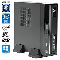 SNOGARD Officeline Smartbox PC | Intel Core i5-7500, HD 620 Grafik, 8GB DDR4 RAM, 240GB SSD, Microsoft Windows 10 Pro | Slim Desktop-PC • Mini Desktop Multimedia Computer