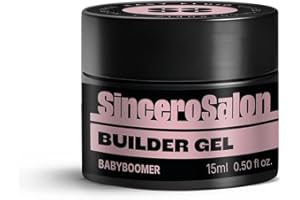 SINCERO SALON Easy Fluid Gel Construction Ongle UV - Babyboomer - TPO Free - Idéal pour French Manucure - Nail Extension et Modelage - Cache les Défauts des Ongles - Builder Gel - 15ml