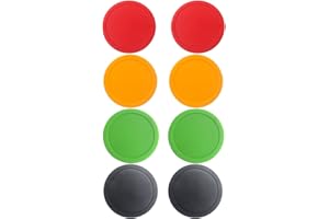 MULAIDI Lot de 8 Palets de Rechange en Plastique Standard pour Tables de Jeu Air Hockey