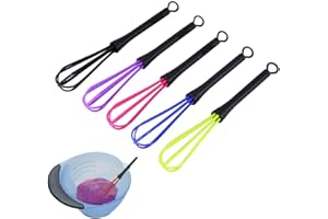 TANGXI 5pcs color de pelo mixee salón barber batidor peinado crema cocina globo mezclador herramienta plástica