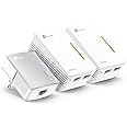 TP-Link CPL 600 Mbps + CPL WiFi 300 Mbps avec Ports Ethernet, Prise CPL Kit de 3 - Etendez votre Connexion Internet dans Chaq