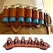Produktbild Shotgun Shell Holder Pouch Träger Cartridge Patronengürtel 6 Runden 12G Kolbenstock Leder Cartridge Halter Gürtel Magazin Halter Ammo Gürteltasche Jagd Schießen Gewehr Buttstock Munition Caliber