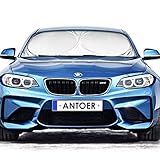  Hualans Sonnenschirm für Windschutzscheibe, Universal Auto Sonnenschutz für Auto Auto Rückenteil Cooler bis zu 50% flexibel (160 x 86 cm) für FIAT, BMW, Audi, Mercedes, Ford, Toyota, Opel ECC