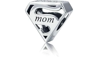 Annmors Jewellery Charms Birthday Hearts Anhänger S925 Sterling Silber Birthstone Bracelet Bead & Cubic Zirconioa für Europäische Armbänder Halskette,Schmuck Geschenk Christmas für Damen Herren