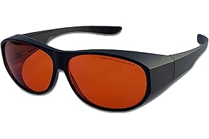 NIC IS COCNG Gafas De Seguridad Láser, Gafas De Protección Ocular Anti UV,200-540 NM Remoción De Tatuajes Gafas De Seguridad Láser Adecuadas para Técnicos con Láser