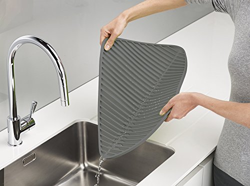 Joseph Joseph 85089 Flume Grosse Faltbare Silikon-Abtropfmatte, plastik, 43,5 x 31,5 x 0,95 cm, grau - 5