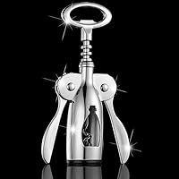 AYADA Wein Flaschenöffner Winged, Multifunktions Korkenzieher Wein Beer Opener Edelstahl Zinklegierung Polishing Profi…