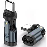 Alfais 0960 USB Type-C OTG &Ccedil;evirici Adapt&ouml;r 540&deg; D&ouml;ner PD240W 5A Şarj Veri D&ouml;n&uuml;şt&uuml;r&uuml;c&uuml; 360 derece d&ouml;nebilen g&ouml;vde ve 180 dere