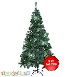 decoracion navideña con ramas de arbol Fuerte y estable: un soporte de metal fresco garantiza la estabilidad para tu decoración de Navidad. Hecho de auténtico material de PVC resistente a las llamas.