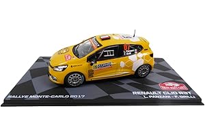 OPO 10 - Coche de Rally Escala 1/43 Compatible con Renault Clio RS R3T Monte Carlo 2017 Panzani Grilli - BR23