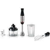 Bosch - Hand Blender, ErgoMaster, 1000W, QuattroBlade, Stainless Steel | Air-cooled motor for durability