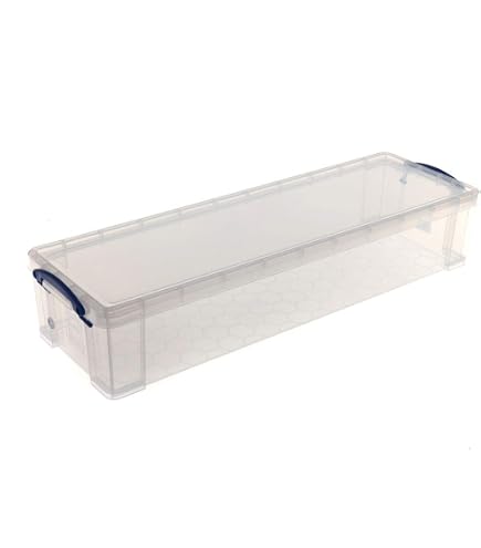 Really Useful Box 6,5 Liter Aufbewahrungsbox – Transparent, Stapelbar, Mit Deckel & Griffen (Made In UK)