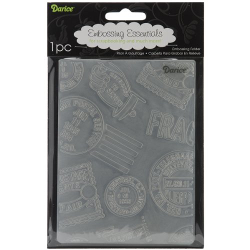 Darice Carpetas de estampación, Plantilla Viaje, Plastic, 10,8 x 14,6 cm