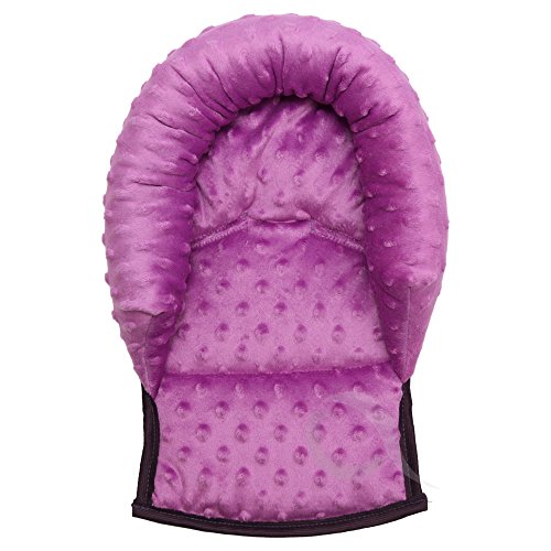UNIVERSAL Infant \ Baby \ Toddler car seat , stroller head support pillow - Soft MINKY (ultraviolet)