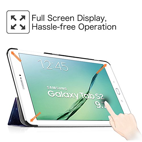 Fintie Samsung Galaxy Tab S2 9.7 Hülle Case – Ultra Schlank Superleicht Ständer Smart Shell Cover Schutzhülle Tasche mit Auto Schlaf / Wach Funktion für Samsung Galaxy Tab S2 T810N / T815N / T813N / T819N 24,6 cm (9,7 Zoll) Tablet-PC, Die Galaxie - 7