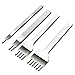 Produktbild 1,2,4,6 Zinke 3mm Lederhandwerk Punch Stitching Locher Tools (Größe: 2 Zinke)