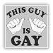 Produktbild 2 x dieser Typ ist Gay Vinyl Aufkleber Reise Gepäck # 10195 - 15cm/150mm Wide