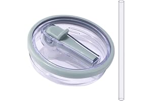 HIGROPCORE Ersatzdeckel für 40oz Becher Wiederverwendbarer Auslaufsichere und Staubdichte Tumbler Abdeckungen Becher mit Strohhalm Deckel Ersatzdeckel für Stanley Cup (Dunkelgrün)