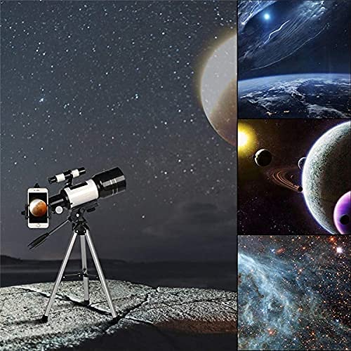 Kixre Telescope, Telescopes for Adults, 70mm Aperture 400mm AZ Travel Telescope, Telescope for Astronomy Beginners - with Tripod
