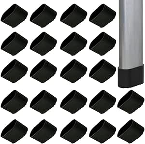 20 Coprigambe Per Sedie In PVC | 15x30mm | Protezione Pavimenti | Antiscivolo E Antirumore - Foto 5