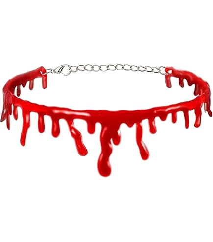 Produktbild von Halloween Party Blut Choker Halskette, Verstellbar, Winziger Bluttropfen, Schlüsselbeinkette, Zierlicher Schmuck, Geschenk Für Frauen, Wie Abgebildet