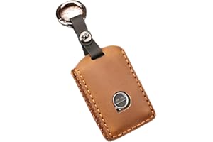 ontto Skórzana osłona breloka do kluczy do Volvo xc60 xc90 s60 s80 s90 v90 xc40 akcesoria inteligentny kluczyk samochodowy pilot etui na klucze uchwyt na klucze osłona na klucze osłona 3 przyciski