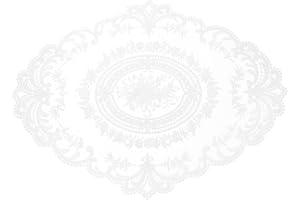 QUARKZMAN retro spets bordsset spetsduk 31 x 42 cm ovala broderade bordstabletter franska virkade underlägg koppmatta för hem