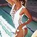 Women Sexy One-Piece Monokini Bandage Push Up Backless Swimsuit Bikini Swimwear ,White M