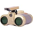 Binoculars Night Scope 4X30 Telescope with Pop-Up Night-Beam Vision Zoom,Explore Nature Watching Waterproof Compact Kid Binocular 4x30 Night Scope Binoculars w/Up Light