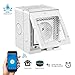 Produktbild Eslntea IP55 Wasserdicht Wireless 2500W WiFi Intelligente Steckdose Intelligente Outlet Mobile Fernbedienung Unterstützung Alexa / Google Sprachsteuerung / Timier Funktion für Android iOS Smartphone