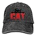 Produktbild Hoswee Unisex Kappe/Baseballkappe, Black Cat Red Letters Denim Hat Adjustable Female Great Baseball Caps