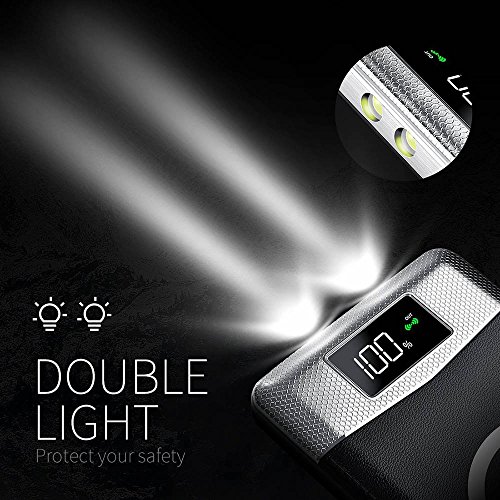 Chargeur    Induction sans fil  FDGAO Batterie Externe 10000mAh Wrieless Power Bank avec Affichage Num  rique Chargeur Portable pour iPhone 8 8 Plus   iPhone X  Samsung Galaxy S9 S8 S7 S6 S6 Edge   Note 5 et tous les appareils compatibles Qi  Noir