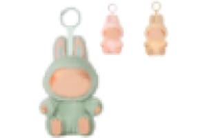 Huiyuenuo Labubu Plush Keychain, Labubu Plush Key Ring, La Bubu Plush Pendant, La-bubu Plush Doll, La-bubu Monster Keychain, La Bubu Cuddly Toy, Gifts for Boys and Girls, Green-x