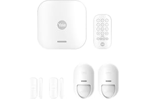 Yale Starter+ Kit Allarme Smart AL-SK2-1A-EU, kit da 6 pezzi, Attivazione/disattivazione, Controllo 4 aree di sicurezza, Avvisi in tempo reale, Copertura 1 km, Controllo tramite App Yale Home