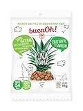 Piña deshidratada crujiente. Sin azúcar añadido, sin gluten, sin aditivos y sin freír. 100% Natural.